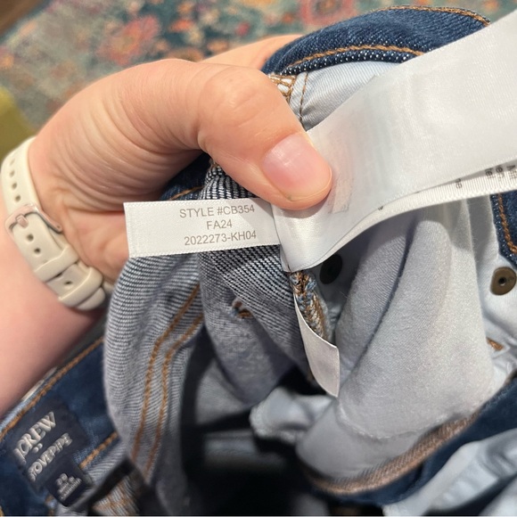 J. Crew Jeans Women's 29 High Rise Stovepipe Jean in Signature Stretch CB354 - Picture 7 of 8